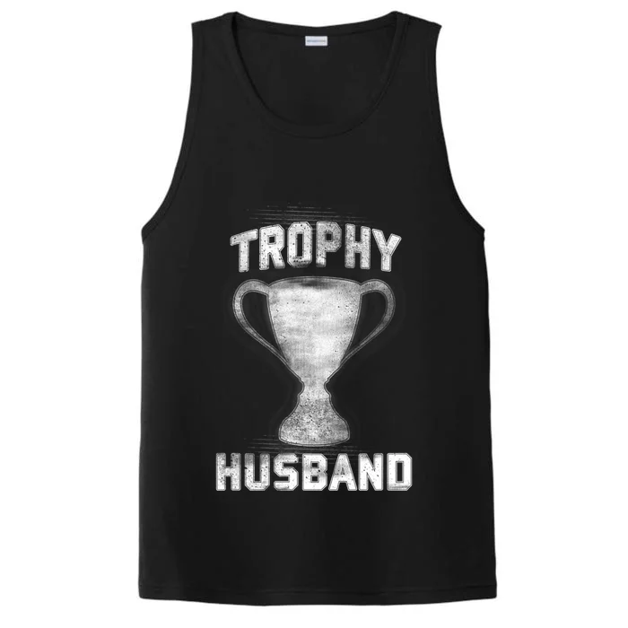 Cool Vintage Style Trophy Husband Spouse Performance Tank