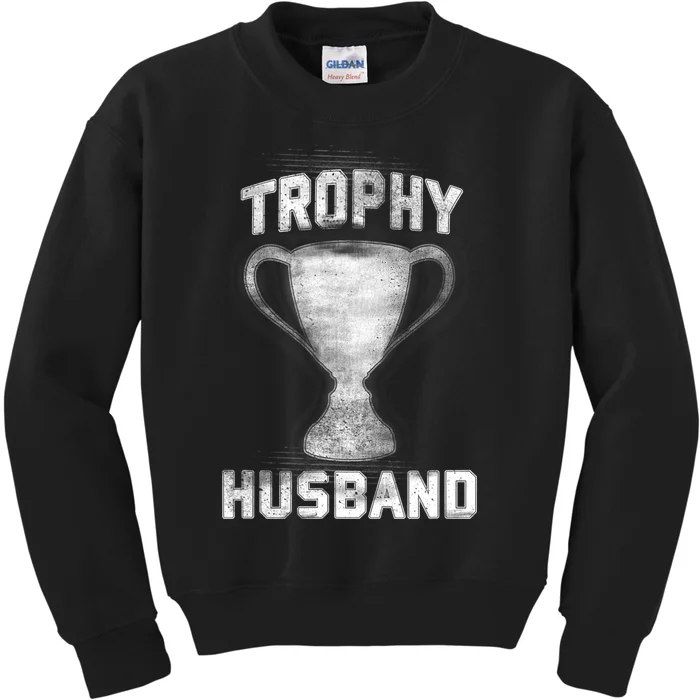 Cool Vintage Style Trophy Husband Spouse Kids Sweatshirt