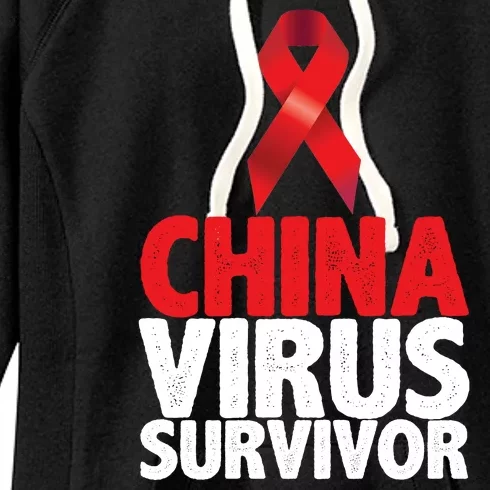 China Virus Survivor Women's Fleece Hoodie