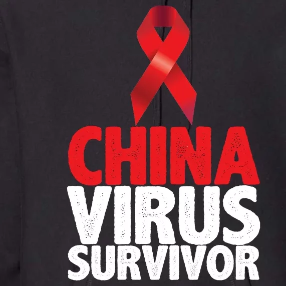 China Virus Survivor Premium Hoodie