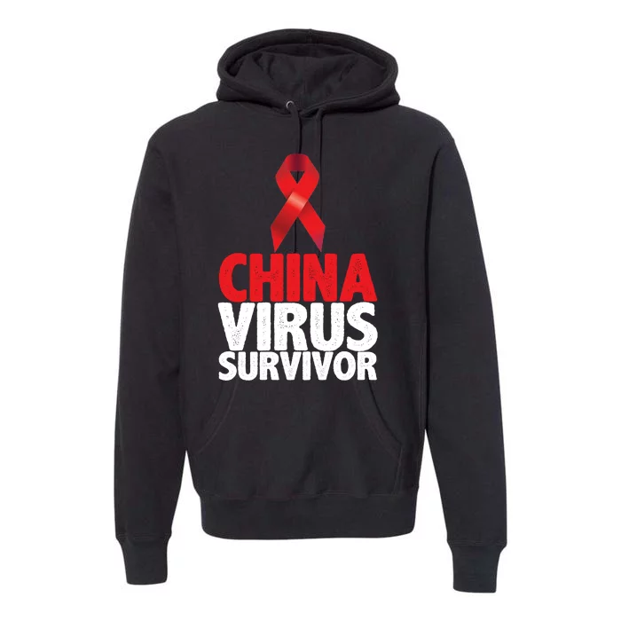 China Virus Survivor Premium Hoodie