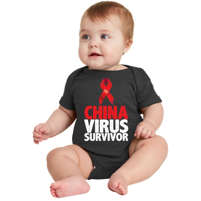 China Virus Survivor Baby Bodysuit