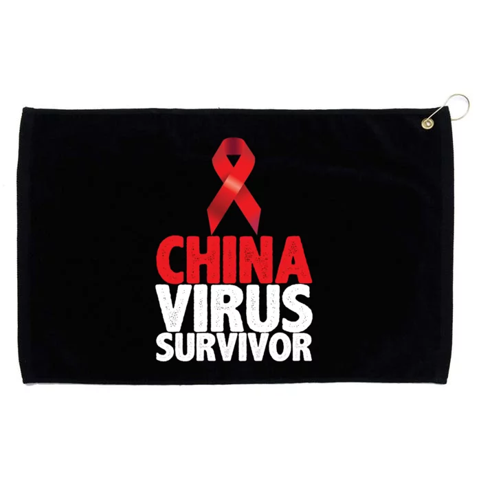 China Virus Survivor Grommeted Golf Towel