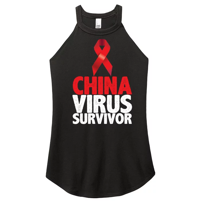 China Virus Survivor Women’s Perfect Tri Rocker Tank