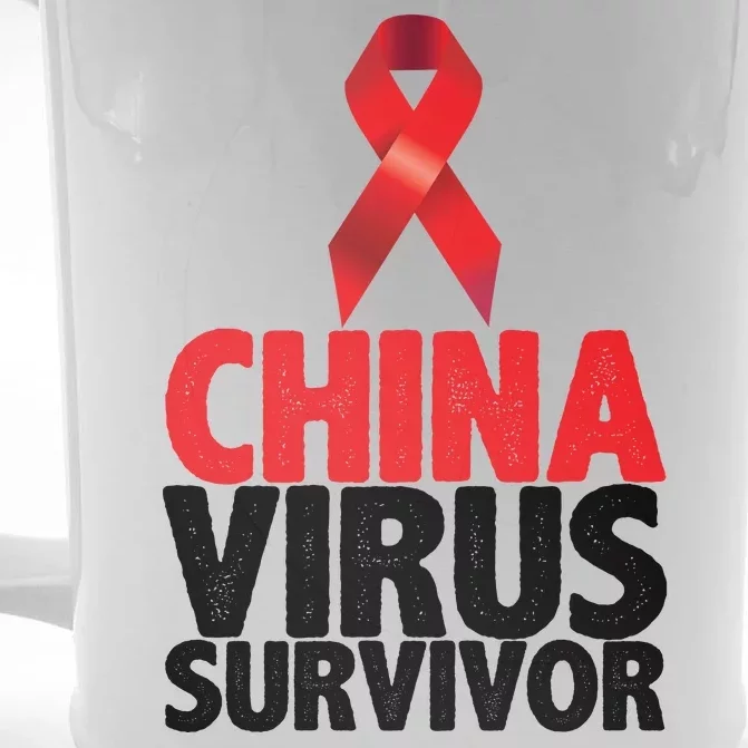 China Virus Survivor Front & Back Beer Stein