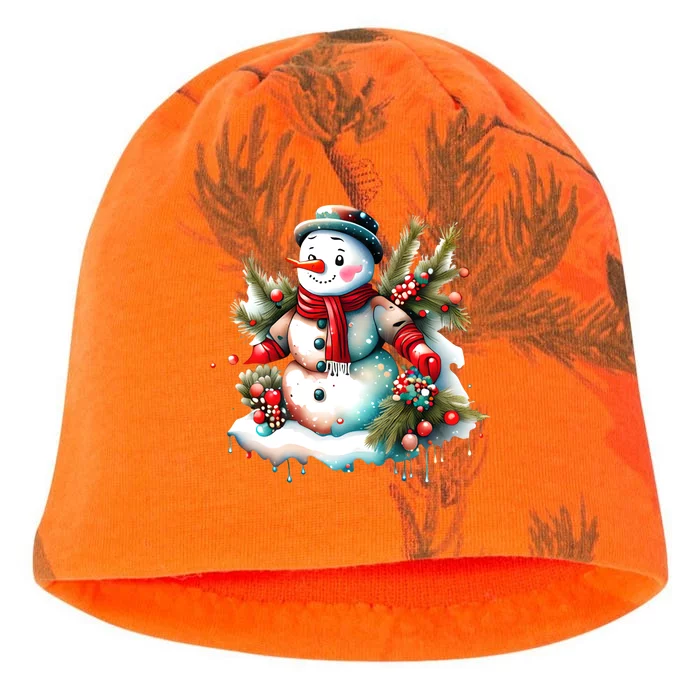 Christmas Vintage Snowman Kati - Camo Knit Beanie