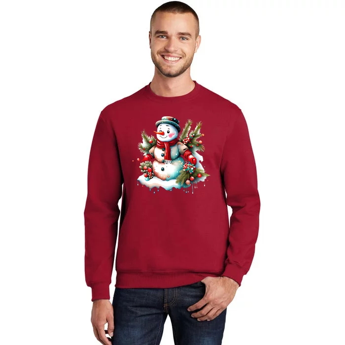 Christmas Vintage Snowman Sweatshirt