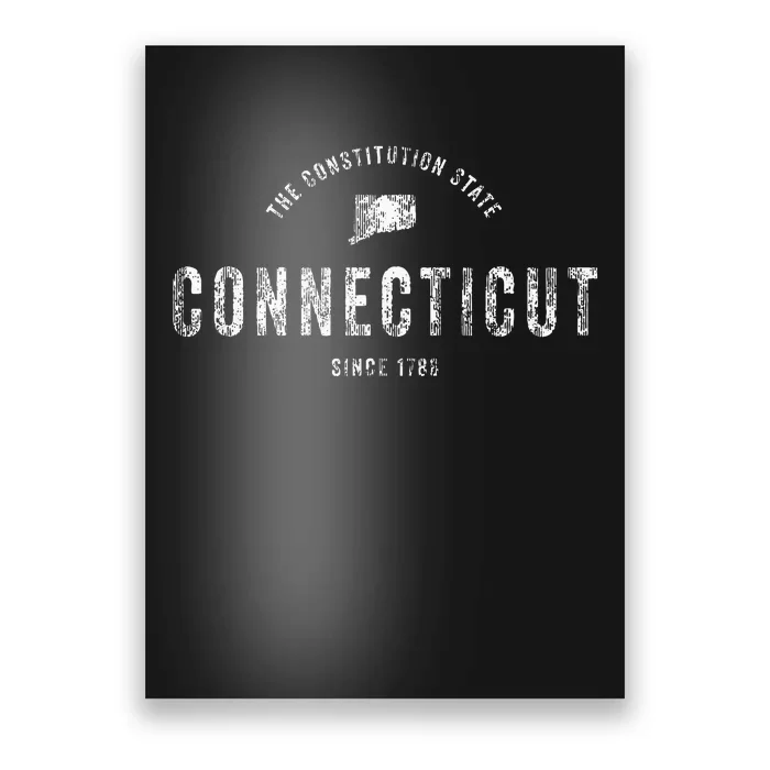 Connecticut Vintage Sports Design Poster