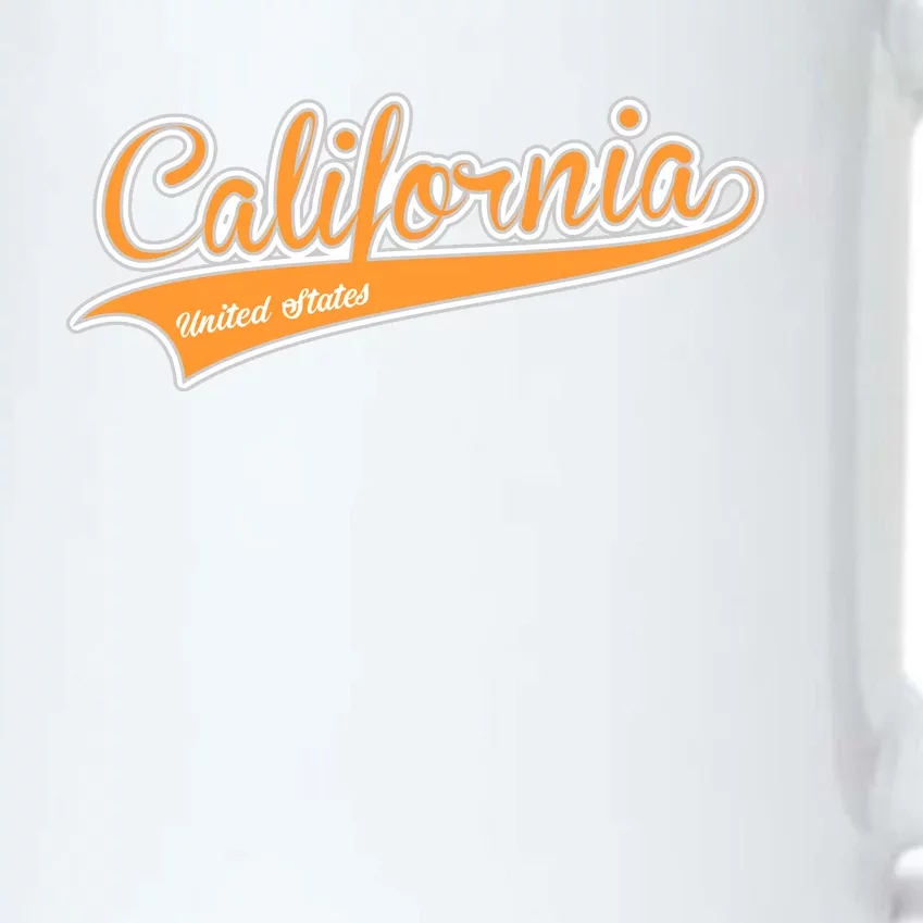 California Varsity Style Black Color Changing Mug