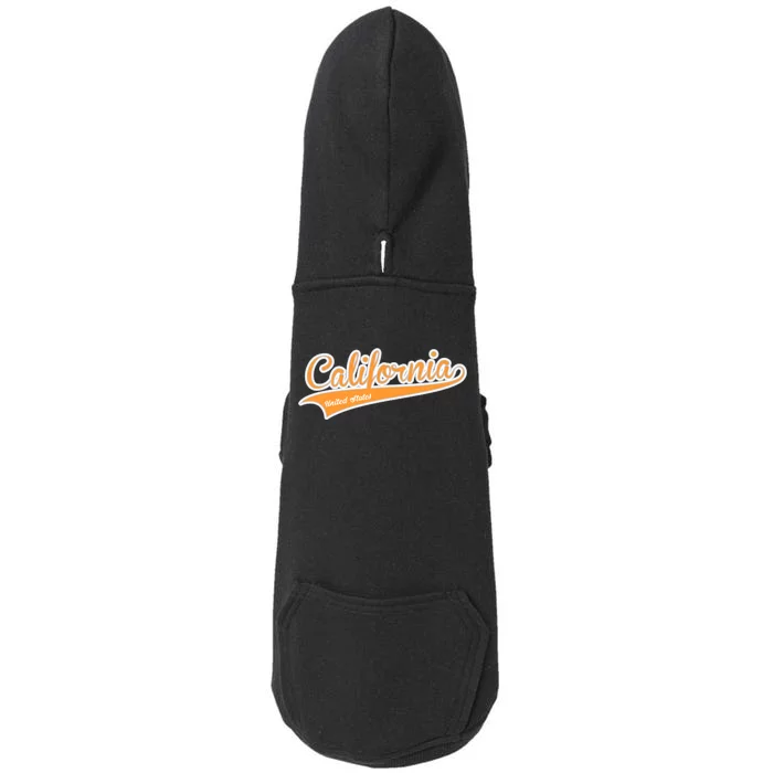 California Varsity Style Doggie 3-End Fleece Hoodie