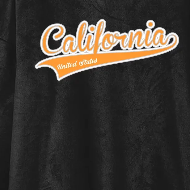 California Varsity Style Hooded Wearable Blanket