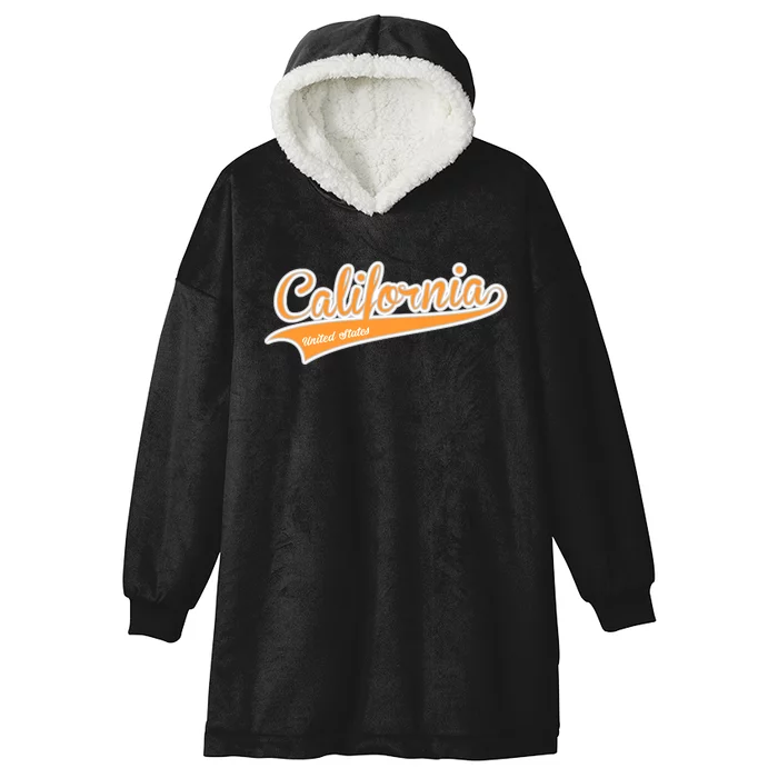 California Varsity Style Hooded Wearable Blanket