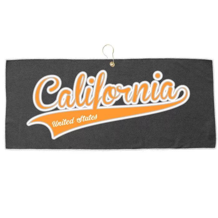 California Varsity Style Large Microfiber Waffle Golf Towel