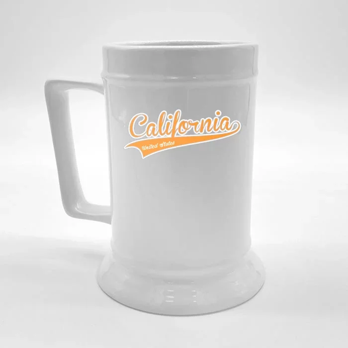 California Varsity Style Front & Back Beer Stein