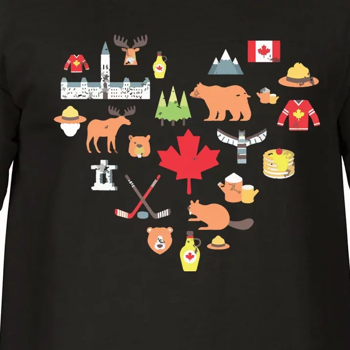 Canadian Vintage Symbols Canada Flag Maple Leaf RCMP Comfort Colors T-Shirt