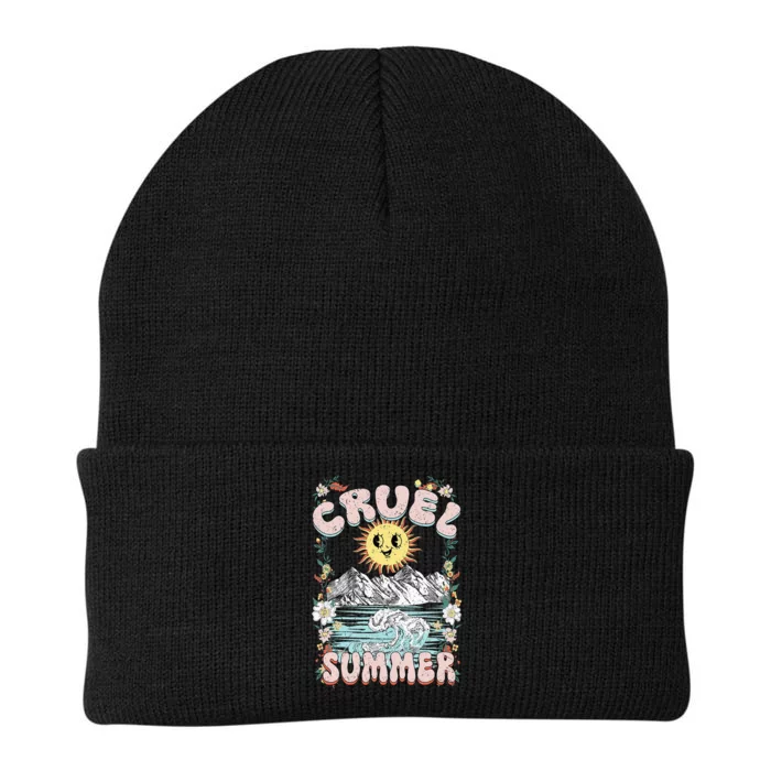 Cruel Vibes Summer Vintage Sunshine Ocean Wave Beach Lover Knit Cap Winter Beanie