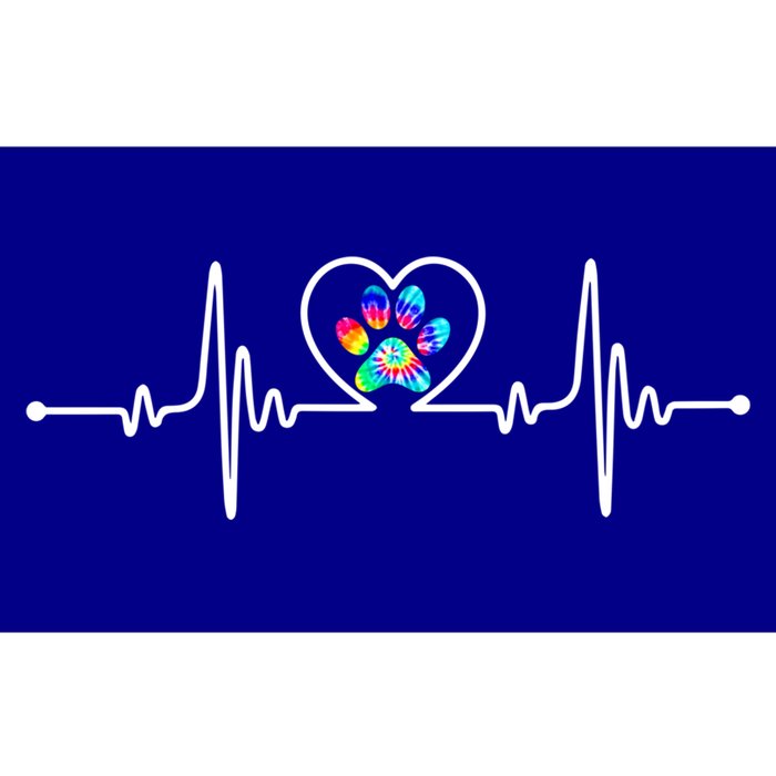 Cute Veterinarian Tie Dye Paw Print Heartbeat Vet Tech Gift Bumper Sticker