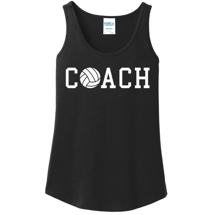 Coach Volleyball Team Gift Idea Ladies Essential Tank