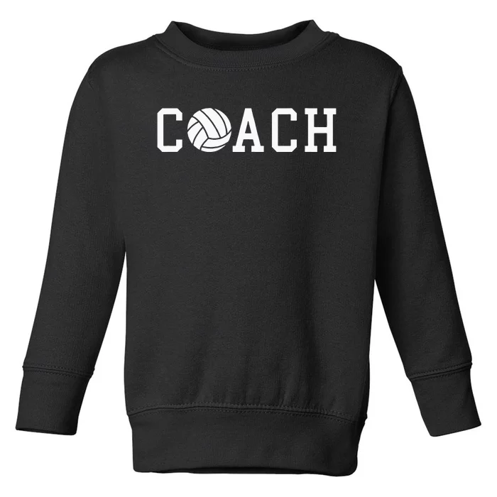 Coach Volleyball Team Gift Idea Toddler Sweatshirt