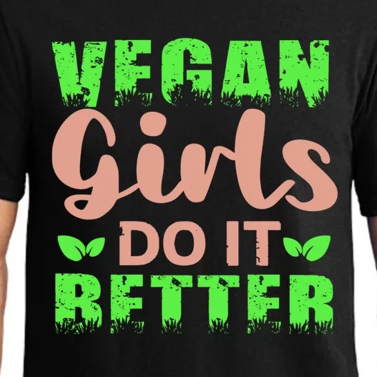 Cute Vegan Tees Great Gift Vegan Do It Better Meaningful Gift Pajama Set