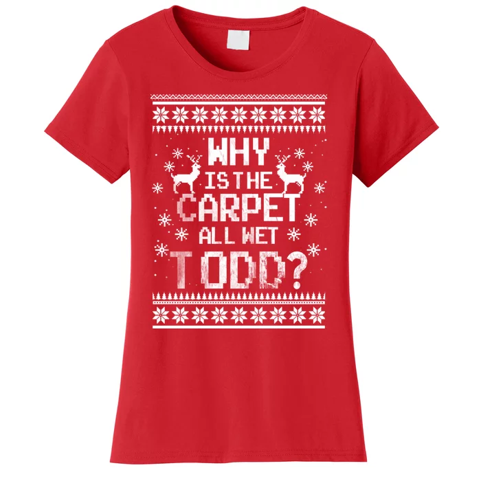 Christmas Vacation Todd & Margo Matching Family Christmas Shirts Women's T-Shirt