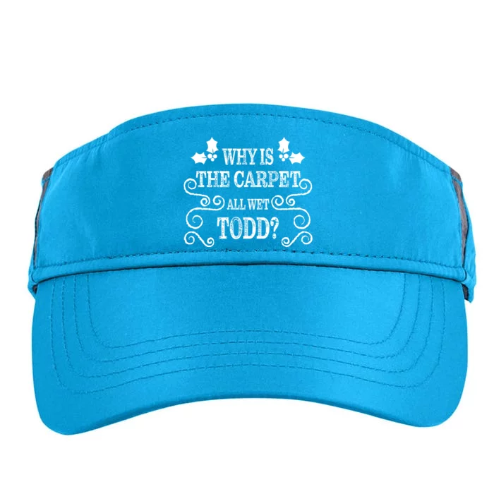 Christmas Vacation Todd & Margo Matching Family Christmas Shirts Adult Drive Performance Visor