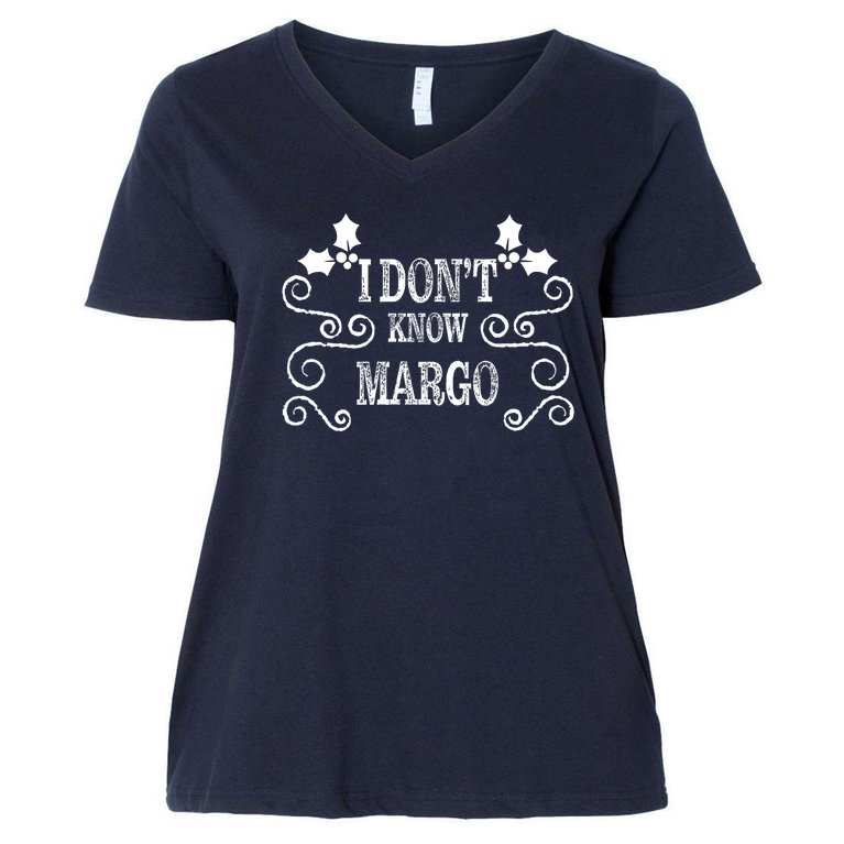 Christmas Vacation Todd & Margo Matching Family Christmas Shirts Women's V-Neck Plus Size T-Shirt