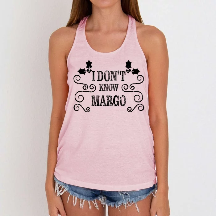 Christmas Vacation Todd & Margo Matching Family Christmas Shirts Women's Knotted Racerback Tank