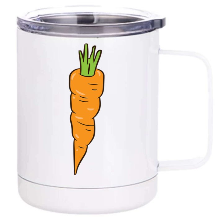 Carrots Vegetables Team Peas And Carrots Meaningful Gift Front & Back 12oz Stainless Steel Tumbler Cup