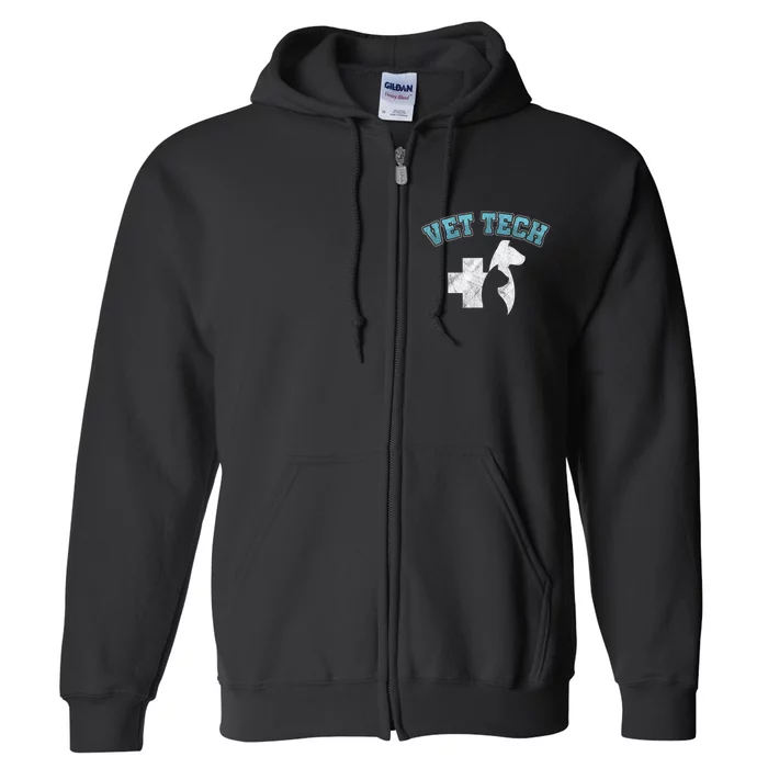 Cool Vet Technician Dog Cat Veterinarian Animal Gift Full Zip Hoodie