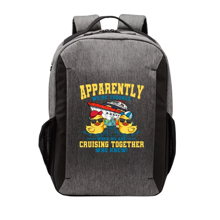 Cruising Vacation Together Tourist Cruise Ship Passenger Vector Backpack