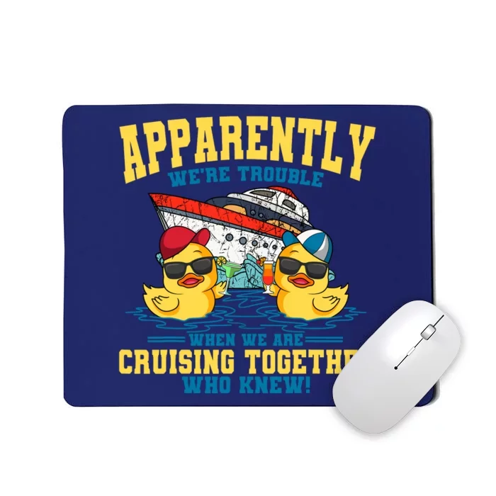 Cruising Vacation Together Tourist Cruise Ship Passenger Mousepad