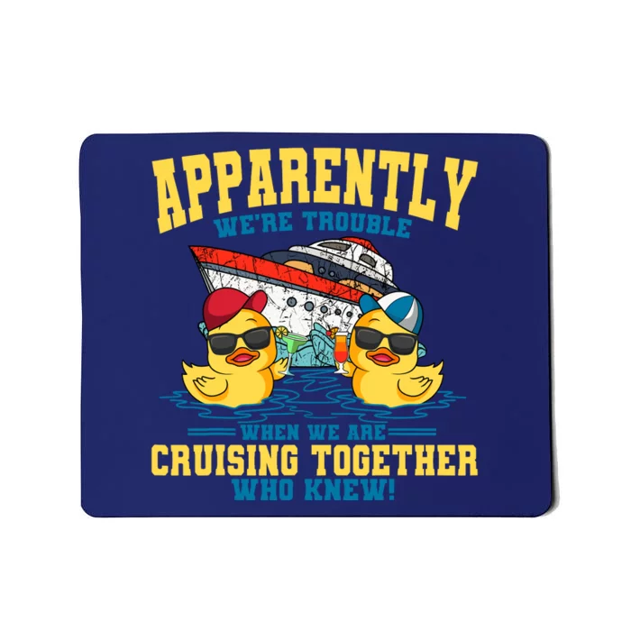 Cruising Vacation Together Tourist Cruise Ship Passenger Mousepad