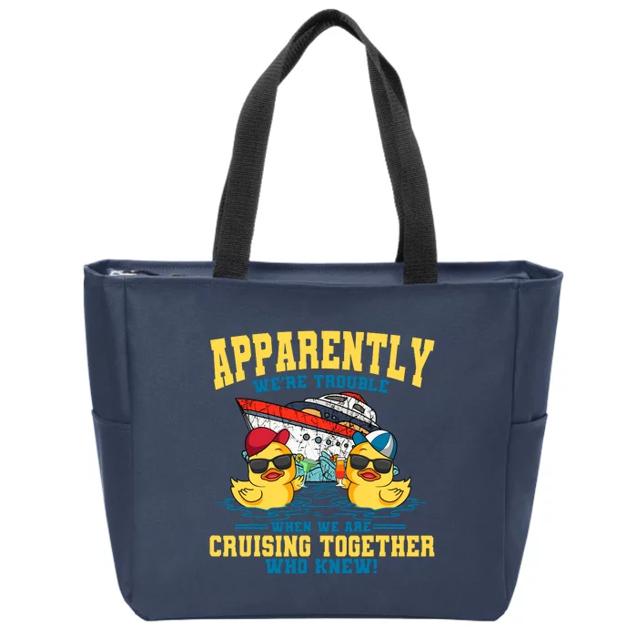 Cruising Vacation Together Tourist Cruise Ship Passenger Zip Tote Bag