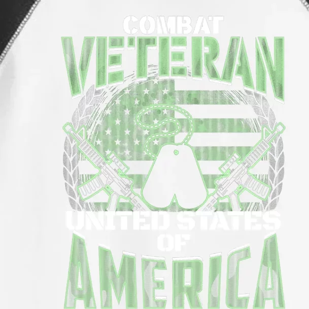 Combat Veteran United States Of America Military Veteran Gift Toddler Fine Jersey T-Shirt