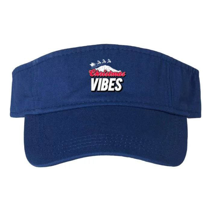 Christmas Vibes Until Santa Claus Comes Meaningful Gift Valucap Bio-Washed Visor