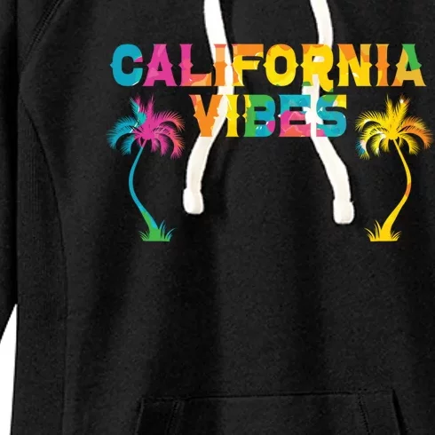 California Vibes Usa America American Californian Funny Gift Women's Fleece Hoodie