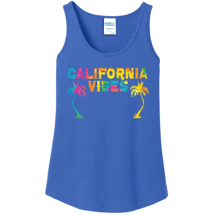 California Vibes Usa America American Californian Funny Gift Ladies Essential Tank