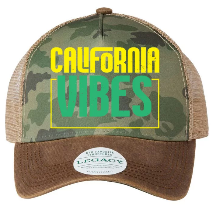 California Vibes Usa State America Travel Californian Cool Gift Legacy Tie Dye Trucker Hat