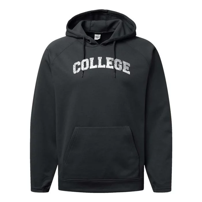 College Varsity Vintage Style Frat House Party Animal Performance Fleece Hoodie