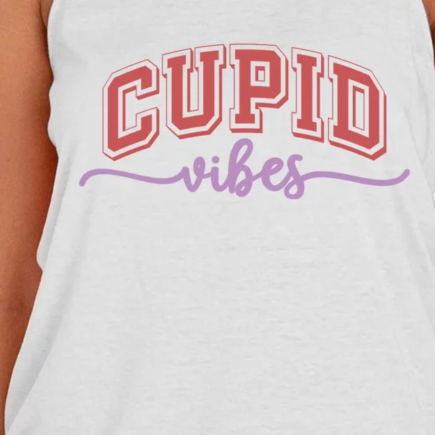 Cupid Vibes Valentine’S Day Women's Knotted Racerback Tank