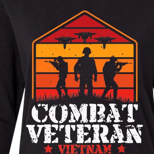 Combat Veteran Vietnam Veterans Day Premium Womens Cotton Relaxed Long Sleeve T-Shirt