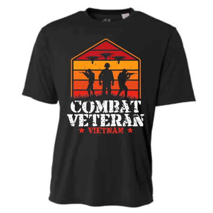 Combat Veteran Vietnam Veterans Day Premium Cooling Performance Crew T-Shirt