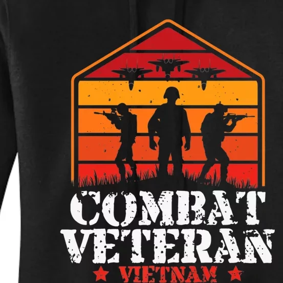 Combat Veteran Vietnam Veterans Day Premium Women's Pullover Hoodie