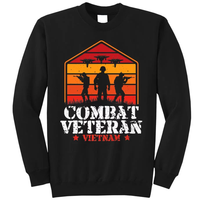 Combat Veteran Vietnam Veterans Day Premium Tall Sweatshirt