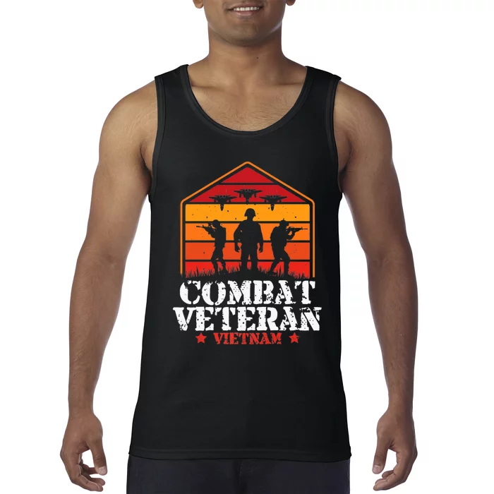 Combat Veteran Vietnam Veterans Day Premium Tank Top