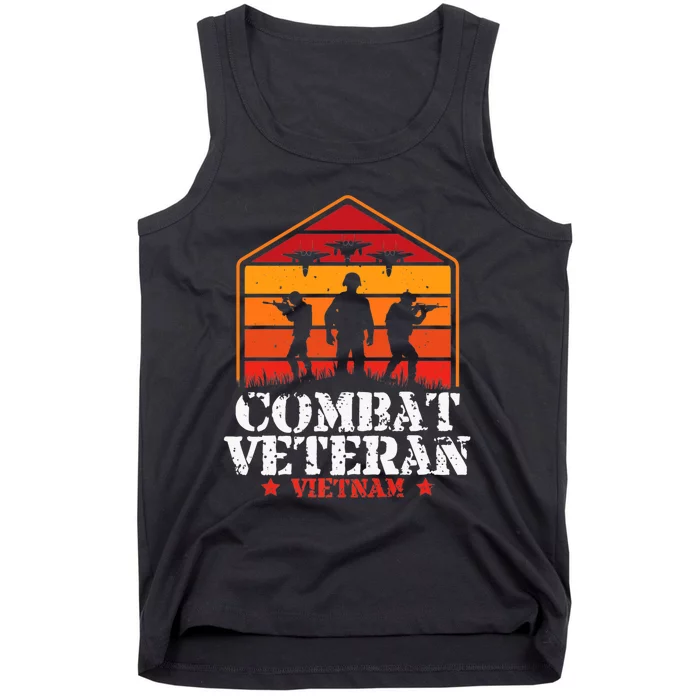 Combat Veteran Vietnam Veterans Day Premium Tank Top