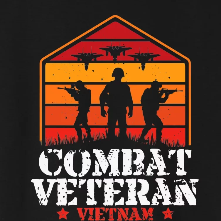 Combat Veteran Vietnam Veterans Day Premium Women's Crop Top Tee