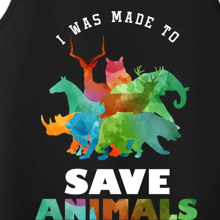 Cool Vets Veterinarian Made To Save Animal Rescuer Gift Performance Tank