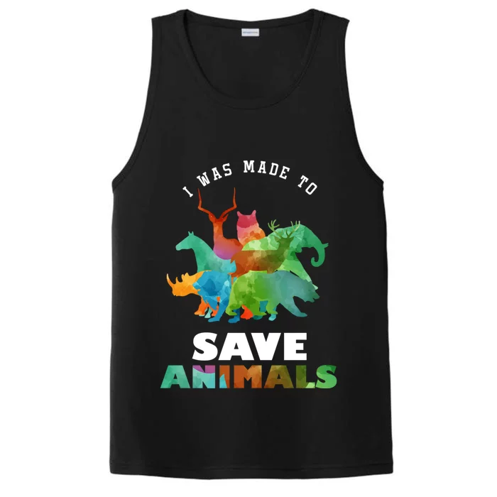 Cool Vets Veterinarian Made To Save Animal Rescuer Gift Performance Tank